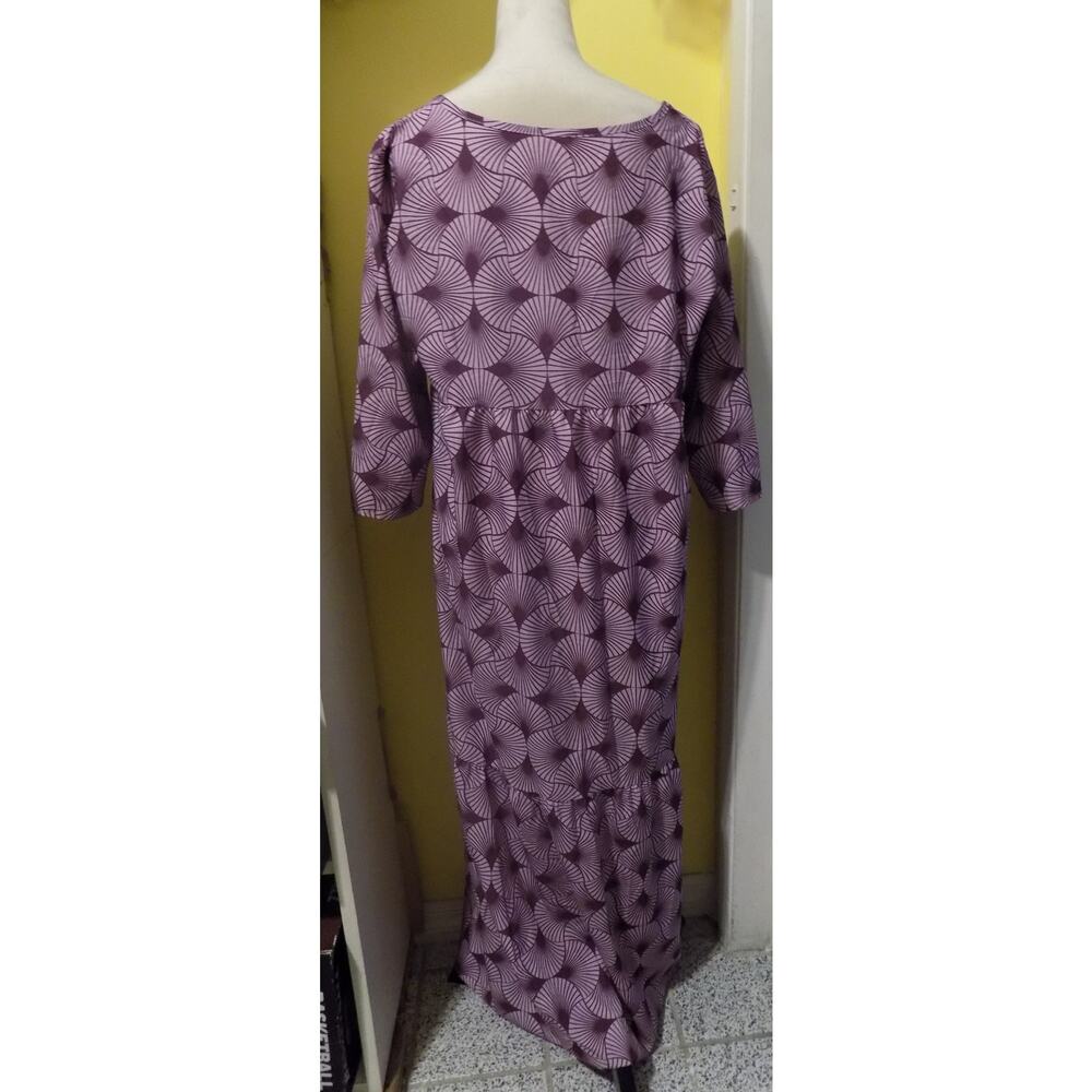 Purple Patterned Dress - Picture 9 of 11